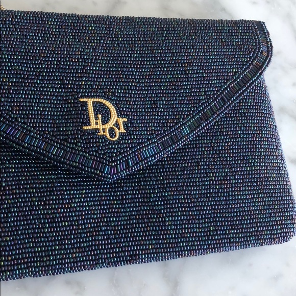 ‼️SOLD‼️Vintage Christian Dior Beaded Shoulder Bag - Picture 10 of 12
